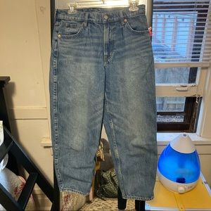 Gap High Rise Barrel Crop Jeans